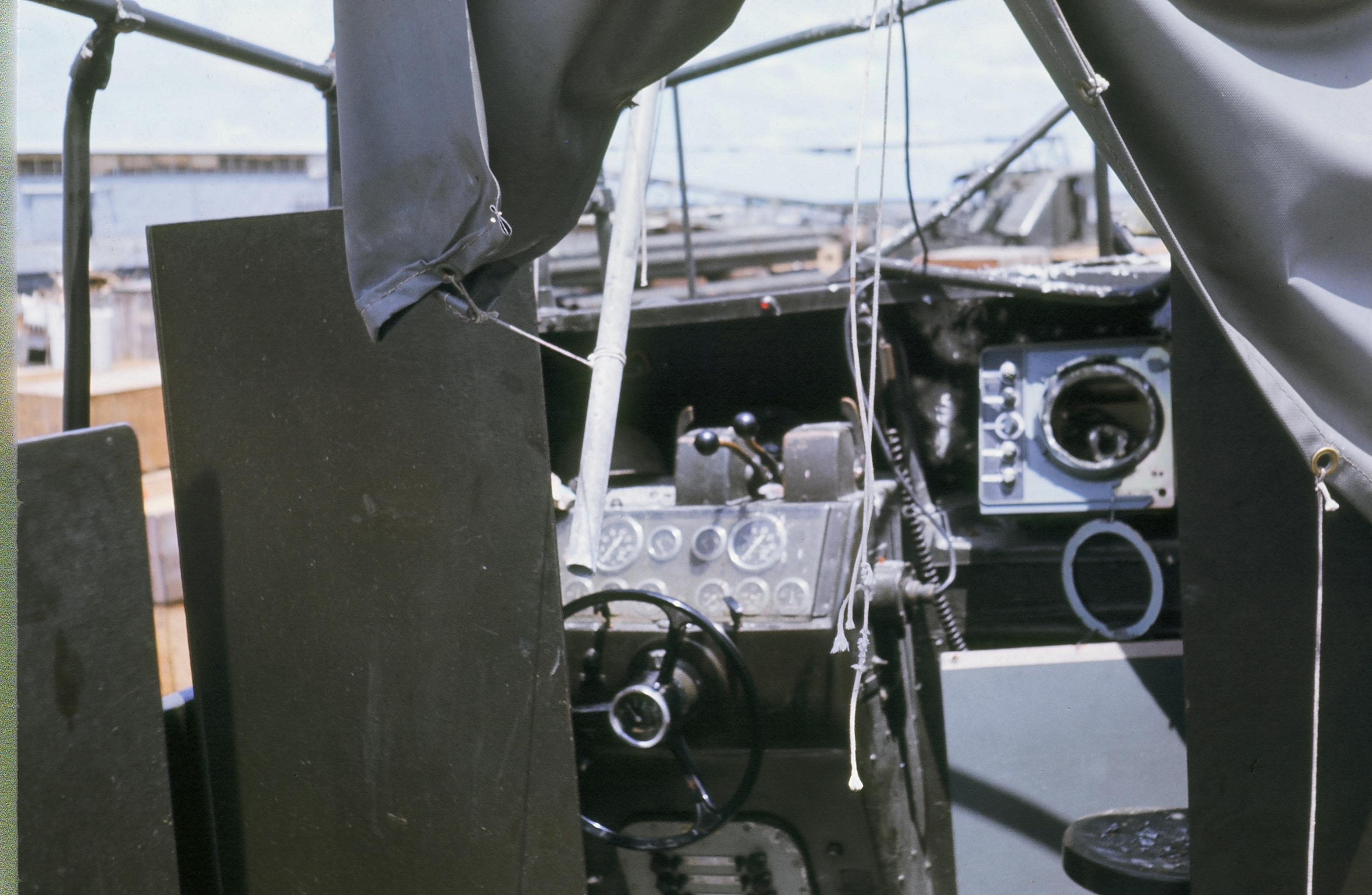 My boat after fire fight June 1967