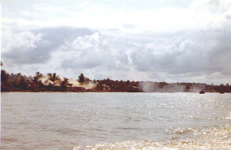 Mouth of the Ben Tre river shootout at the brick factory on day 1 of tet 68.
